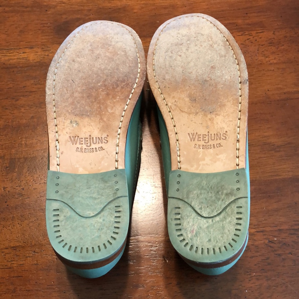 GH BASS Leather Weejuns Whitney Aquarius Loafers Size 6.5 - Picture 9 of 13